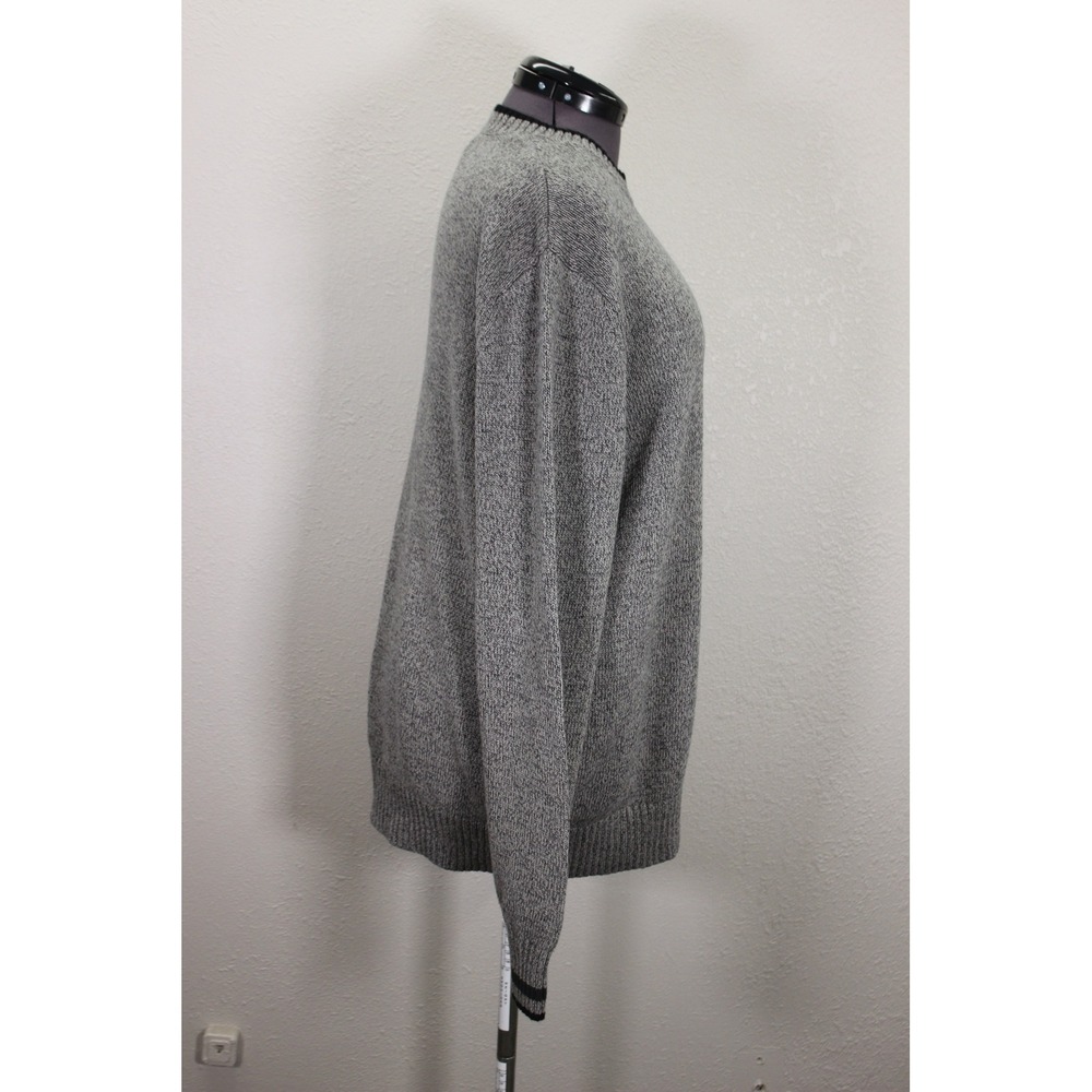 Eddie Bauer Crew Neck Sweater Men's XL Heather Gray Tight Knit Casual - Picture 4 of 11